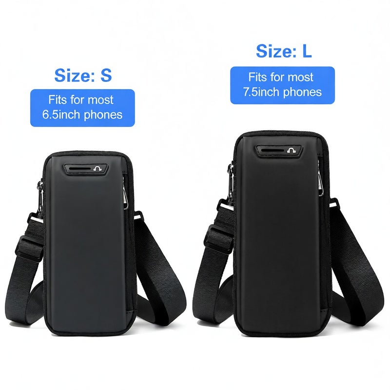 Phone Bag Phone Purse Cross Body Bag Waist Phone Pouch Fit 7.5 Inch Phones - Image 3