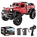 Hylukon 118 Scale All Terrain Remote Control Car 24 GHz 4WD RC Rock Crawler with LED Lights 12KPH OffRoad Pickup Truck Vehicle Toys RTR Gift for Adults - Image 2