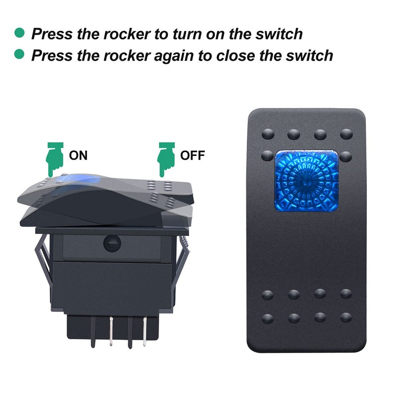 Twidec Marine Boat Illuminated Oscillating Switch - Image 5