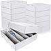 Yexiya 10 Pcs 5000 Count Card Storage Boxes with Divider for Trading and Gaming Cards White Cardboard Holder Collector Organizer for Deck of Play Pieces Sport Basketball Card - Image 3