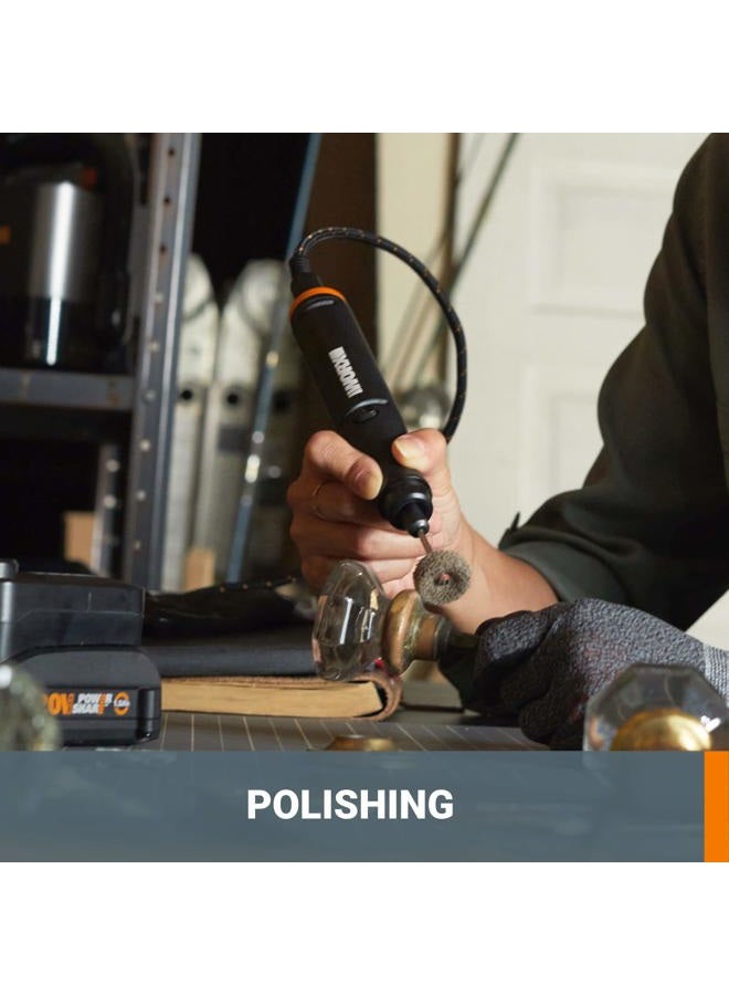 Worx WX991L 20V MAKERX Combo Kit - Rotary Tool + Angle Grinder + Wood/Metal Crafting Tool - Image 5