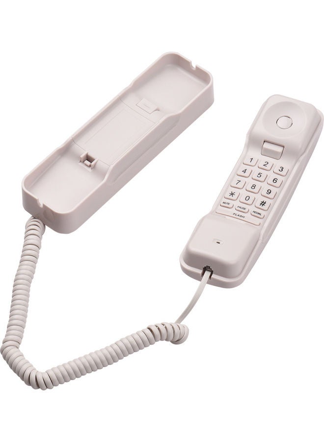 NIBEMINENT Wall-Mounted Wired Telephone Base Station White - Image 5