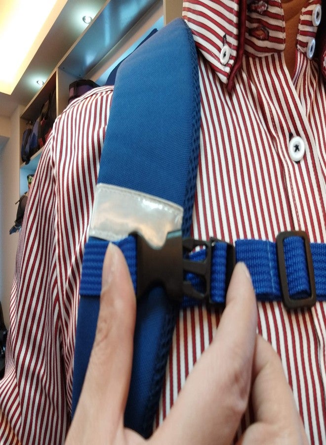 Amlrt Backpack Chest Strap- Nylon - Adjustable Universal (blue) - Image 4