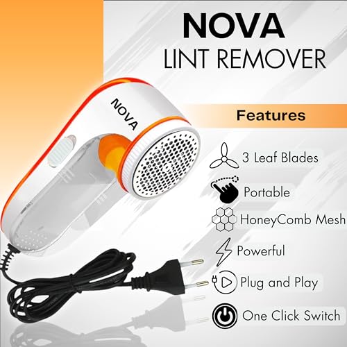 Nova Lint Remover for Clothes - Fabric Cleaner Tint and Dust Remover | 1 Year Warranty - Image 2