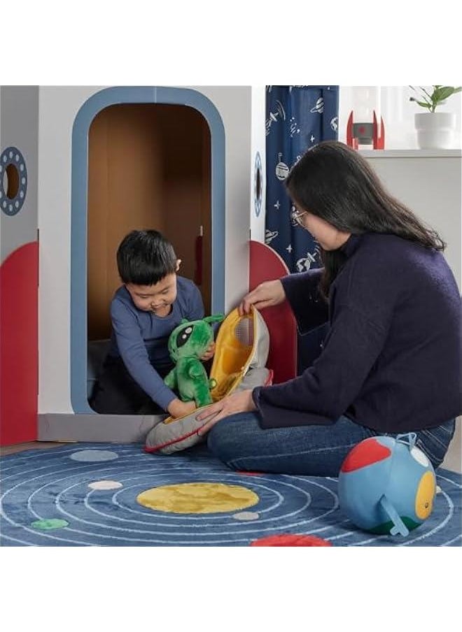 Alien Plush Toy,Green Alien Pillow for Kids' Room Decor,Big-Eyed Alien Gift for Animation Fans and Kids Birthday  - Image 4