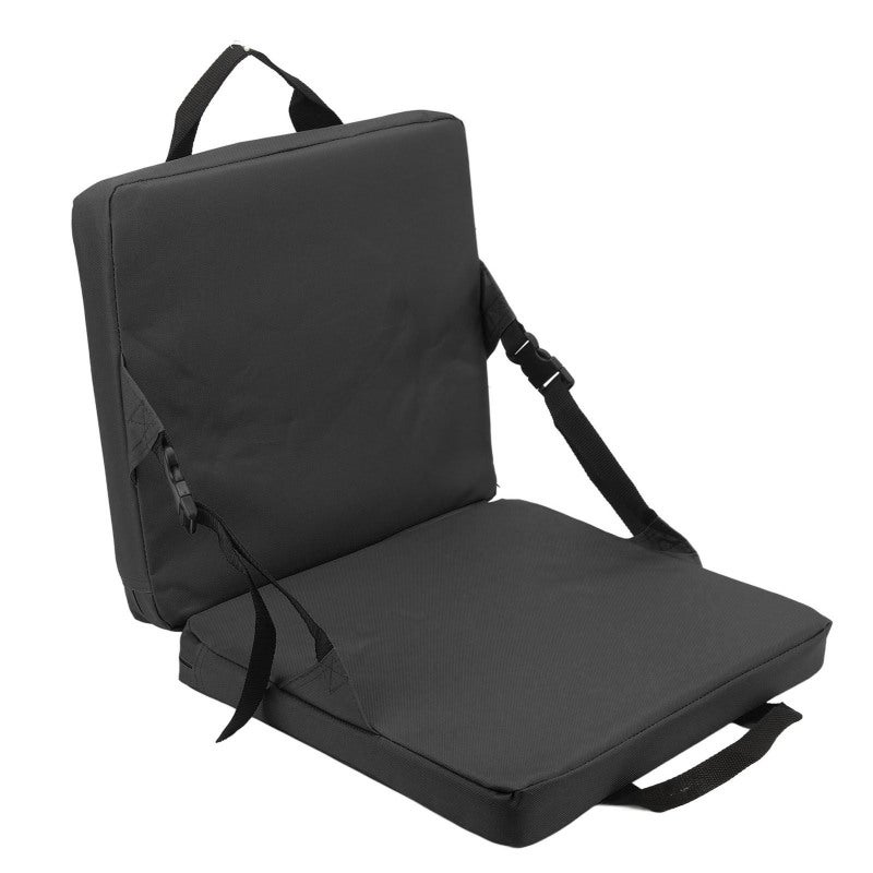 Outdoor Foldable Chair: Black 600D Oxford Cloth EPE Sponge Cushion - Wear Resistant Durable With Storage Pocket Camping Stadium Beach Chair for Outdoor Lawn Park Competition Venues - Image 1