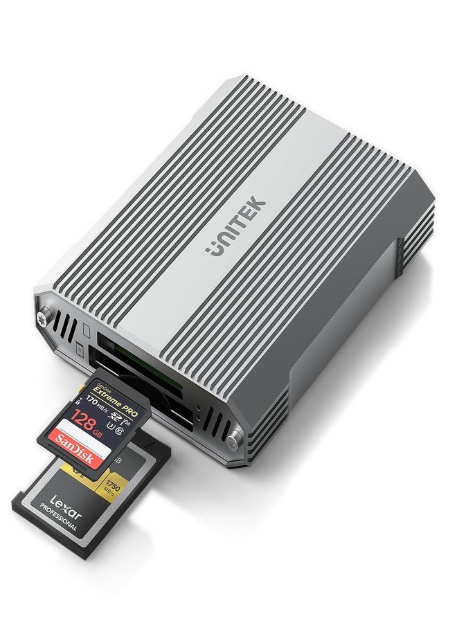 UNITEK 10Gbps CFexpress Type B and SD4.0 Card Reader, USB 3.1 Gen 2 Dual Slot CFexpress Reader, Portable CFexpress Type B/SD Memory Card Reader, Plug and Play, Compatible with Windows/Mac/Linux/Android - Image 1