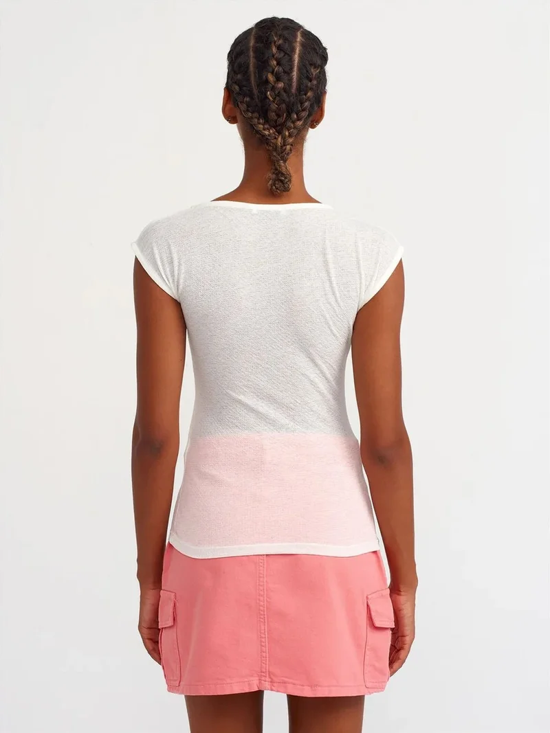 ديلفين Dilvin Fitted Boat Neck Blouse