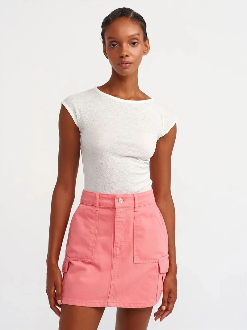 ديلفين Dilvin Fitted Boat Neck Blouse