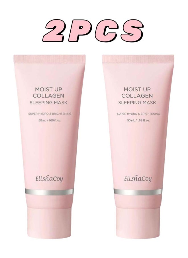 elishacoy - Sleeping mask with special collagen to moisturize the skin from Elishacoy 50 ml 2pcs - Image 1