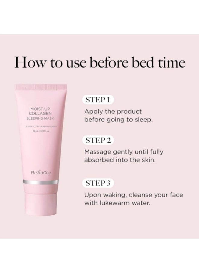 elishacoy - Sleeping mask with special collagen to moisturize the skin from Elishacoy 50 ml 2pcs - Image 1