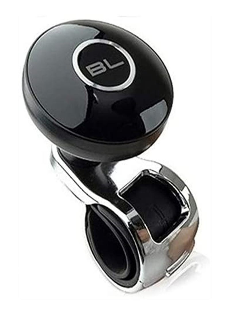 SYOSI Car Steering Wheel, Power Handle Ball Hand Control Handle Grip Spinner Knob Grip Knob Turning Helper Car Styling Black - Image 1