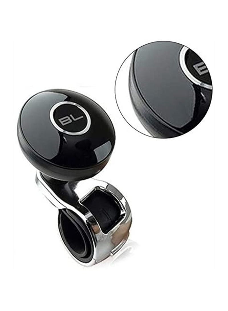 SYOSI Car Steering Wheel, Power Handle Ball Hand Control Handle Grip Spinner Knob Grip Knob Turning Helper Car Styling Black - Image 3