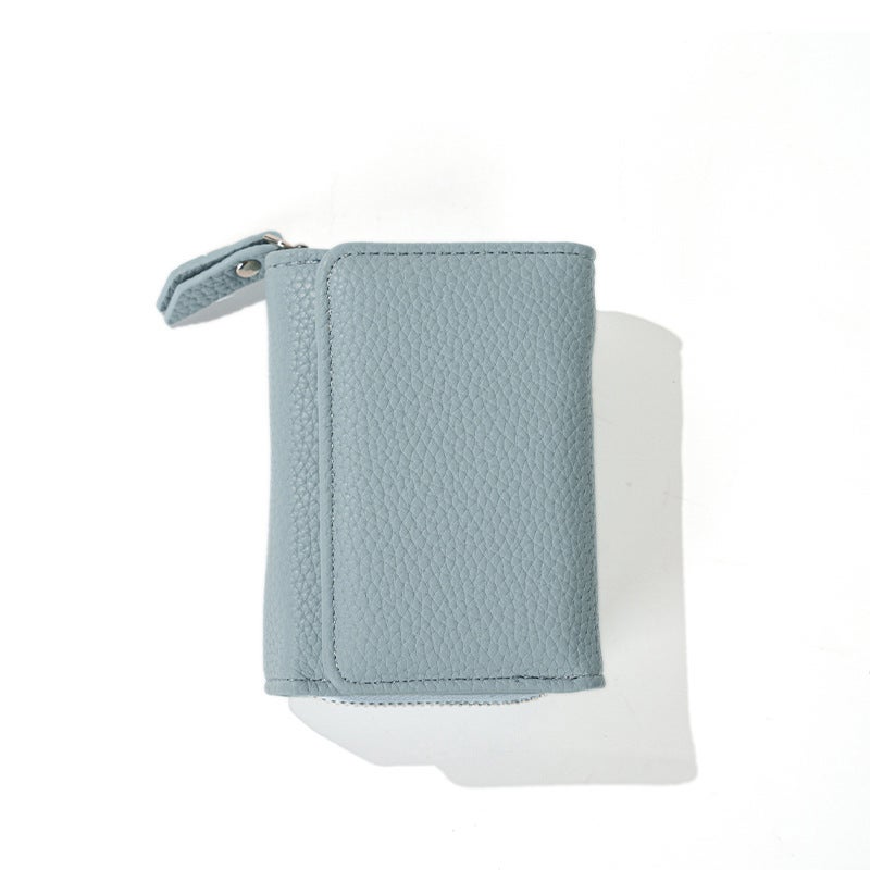 Japanese Style Short Coin Purse Women''s Portable Multi-functional Large Capacity Storage PU Leather Texted Coin Bag Card Bag - Image 2
