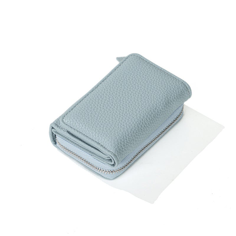 Japanese Style Short Coin Purse Women''s Portable Multi-functional Large Capacity Storage PU Leather Texted Coin Bag Card Bag - Image 4