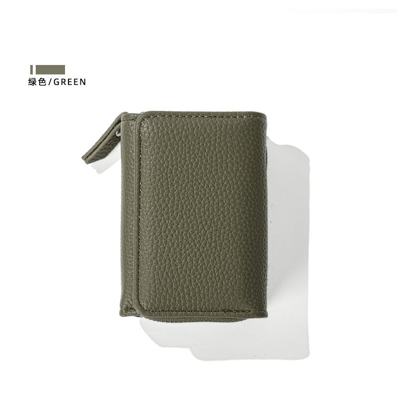 Japanese Style Short Coin Purse Women''s Portable Multi-functional Large Capacity Storage PU Leather Texted Coin Bag Card Bag - Image 1