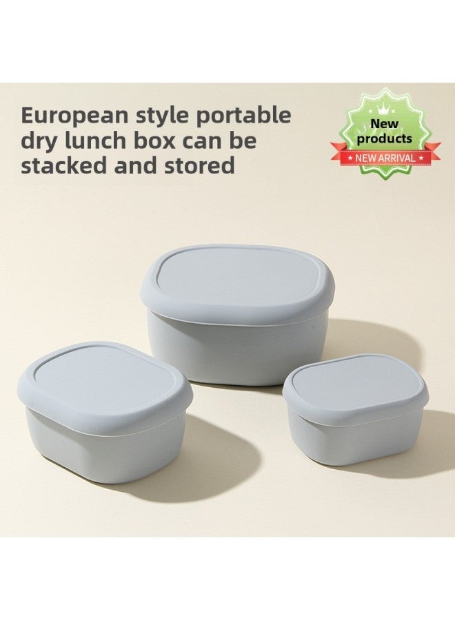 Food Grade Silicone Lunch Box Microwave Stacked Lunch Box Baby Food Bowl With Lid Baby Bowl-Specifications:Milky White -Color:Support Oem | Odm  - Image 3