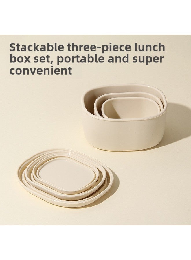 Food Grade Silicone Lunch Box Microwave Stacked Lunch Box Baby Food Bowl With Lid Baby Bowl-Specifications:Milky White -Color:Support Oem | Odm  - Image 5