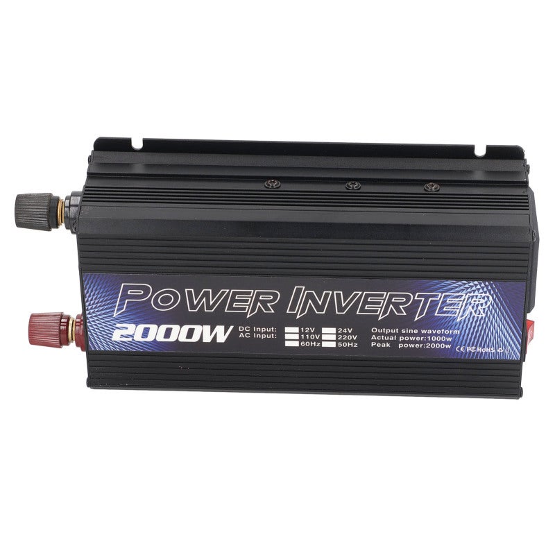 Rohs Car Power Inverter Solar Power Universal Aluminum Alloy Low Noise Modified Sine Wave Inverter for Multipurpose Charging 2000W - Image 4