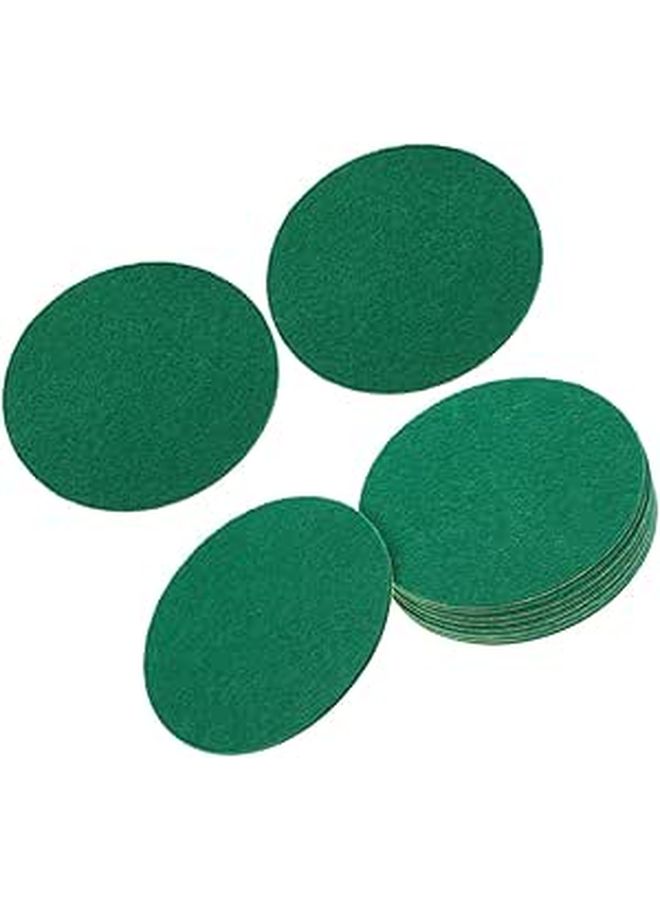 12 Pack Green Felt Adhesive Pads 94mm Air Hockey Pusher Replacement Set for Game Room - Image 1