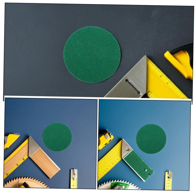 12 Pack Green Felt Adhesive Pads 94mm Air Hockey Pusher Replacement Set for Game Room - Image 4