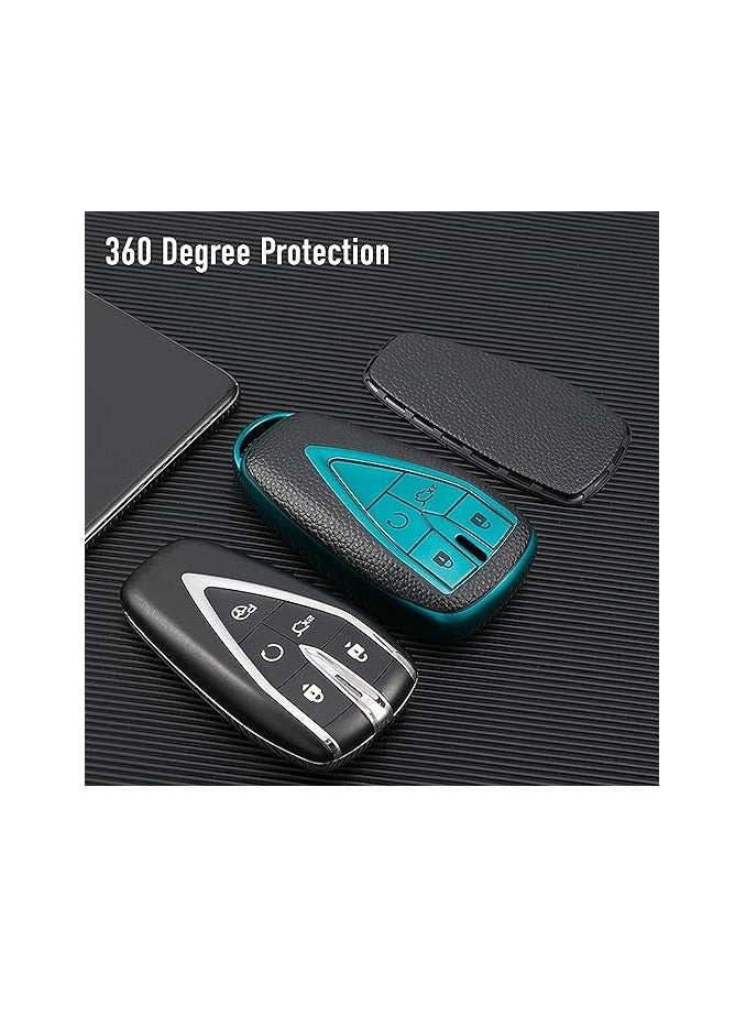 OUYoo غطاء مفتاح OUYoo لشانجان من مادة TPU مع غطاء وسلسلة مفاتيح لـ UNI UNI-T CS75 Eado Plus UNI-K CS85 Alsvin UNI-V0 CS95 CS35. (أزرق) - Image 5