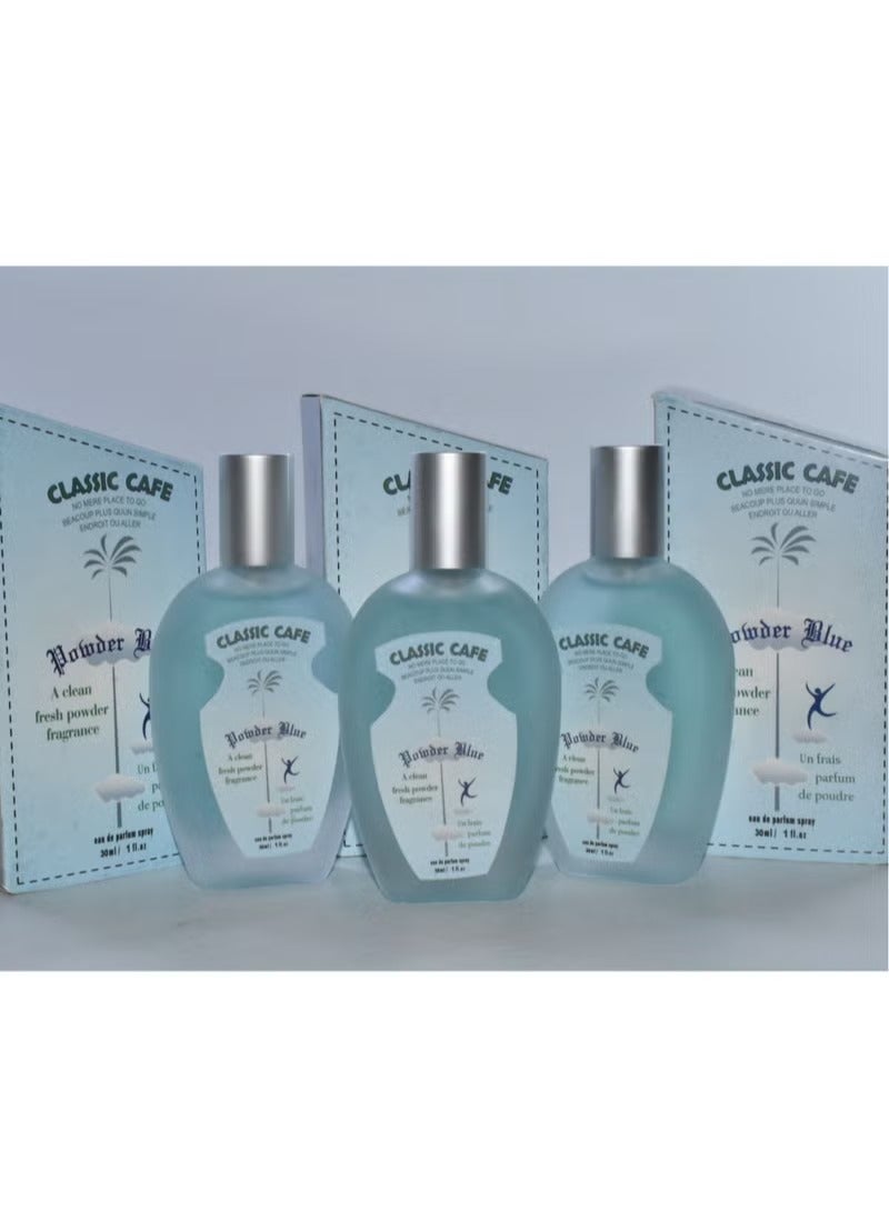 3 Pieces Classic Collection Classic Cafe Powder Blue 30ml