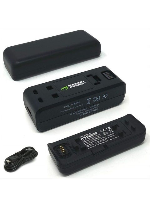 Insta360 ONE R Battery (2-Pack) and Dual USB Charger Base Bundle Compatible with Insta360 ONE R Camera