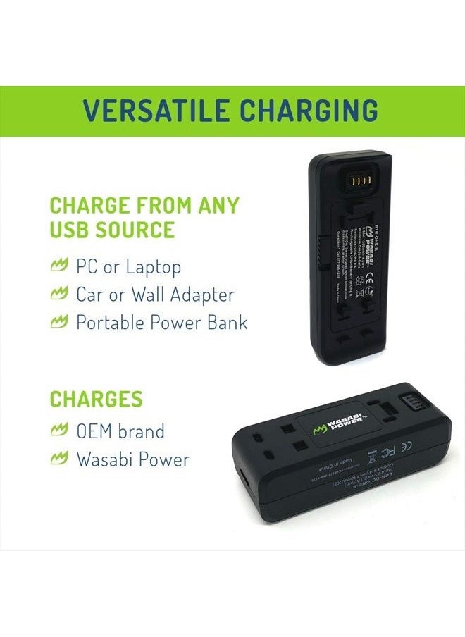 Insta360 ONE R Battery (2-Pack) and Dual USB Charger Base Bundle Compatible with Insta360 ONE R Camera