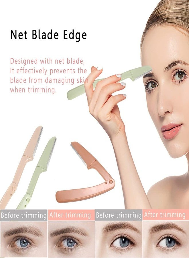 Calitate24 Women Foldable Razors for Facial Hair, Eyebrow Shaper Razors, Facial Hair Remover, Dermablade Razor for Women Face, Remove Fine Hairs, Eyebrow, Face and Neck Stainless Steel Razor, Pack of 3 - Image 5