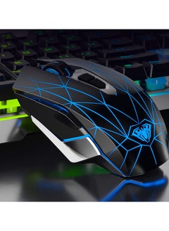 أولا ماوس ألعاب S50 مُبرمج بشكل مريح (برمجيًا) - إضاءة RGB فانتوم بريذينج لايت - كابل USB سلكي مضفر - دقة 2400 نقطة في البوصة - فأرة ألعاب رياضية إلكترونية سداسية الأبعاد لأجهزة الكمبيوتر/الكمبيوتر المحمول | أسود  - Image 4