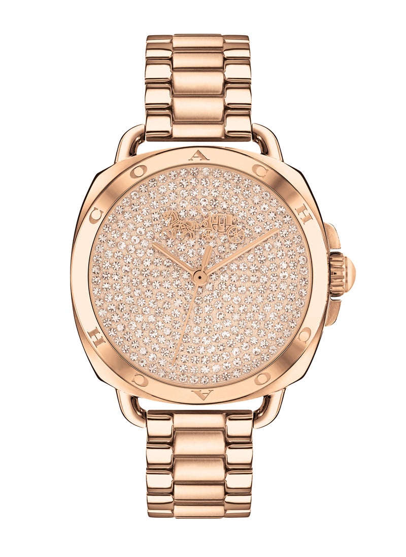 COACH - Tonneau Analog Women's Rose Gold Case Wrist Watch - 14504168 - Image 1