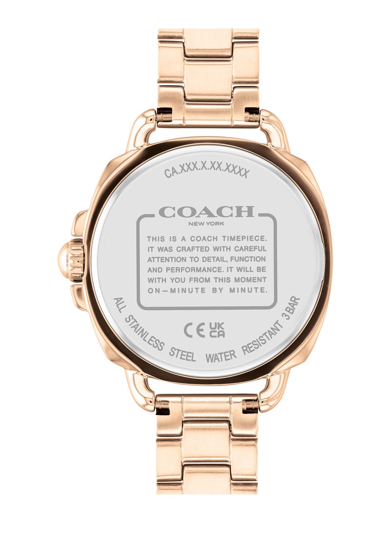COACH - Tonneau Analog Women's Rose Gold Case Wrist Watch - 14504168 - Image 1