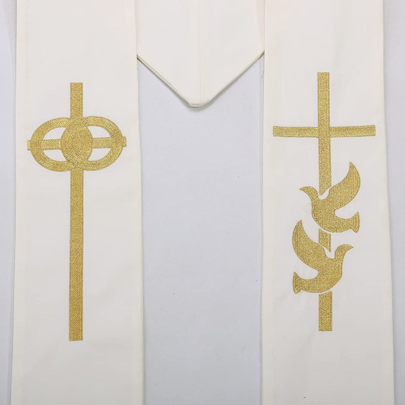 BLESSUME Pastor Wedding Embroidery Stole - Image 5