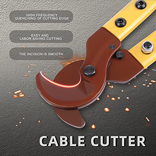 Flytuo LK-250 Heavy Duty Cable Cutters, Multifunctional Labor-saving Long Arm Wire Cutter Pliers, Electrical Heavy Duty Cable Cutters for Cutting Copper and Aluminum Cable Up to 250mm² - Image 2