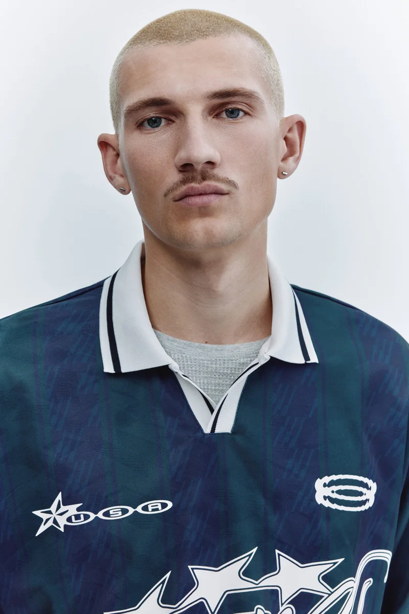H&M  Loose Fit Football shirt for Men | Best Price UAE