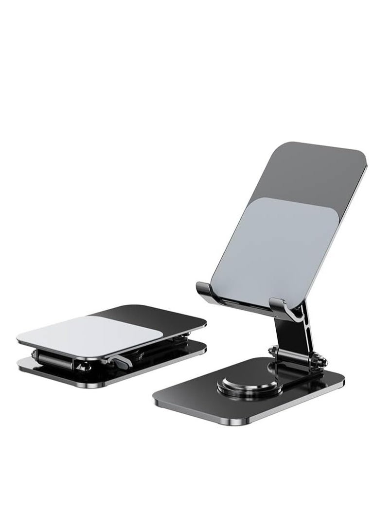 TYCOM Cell Phone Stand, Adjustable Phone Holder for Desk, Foldable Desktop Tablet Stand Holder, Double Adjustable Mobile Stand Phone Tablet Holder (Q10)  - Image 1