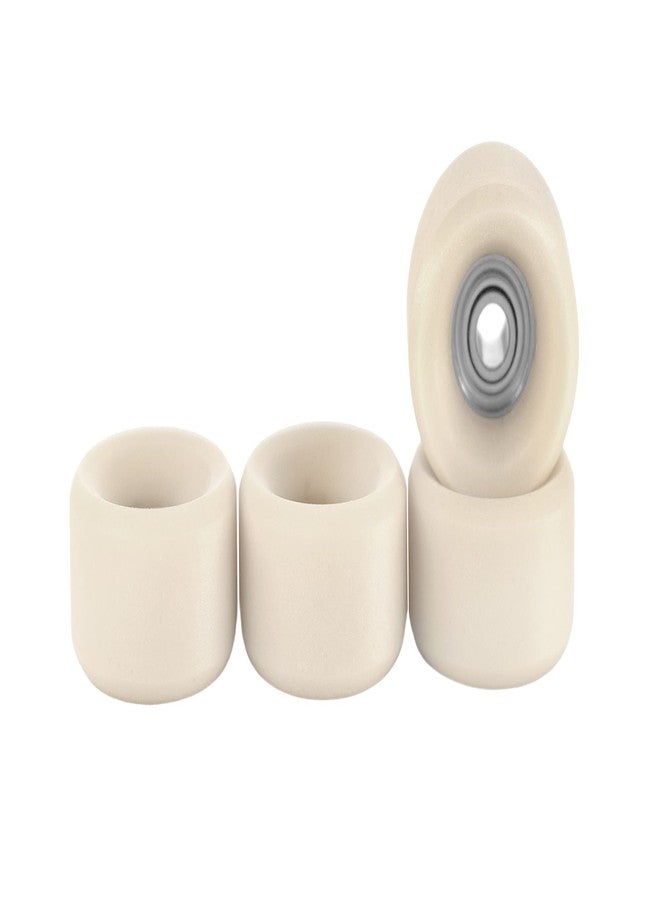 Teak Tuning Apex 61D Urethane Fingerboard Wheels - Slim Bowl Shaped, 7.5mm Diameter - ABEC-9 Stealth Bearings - Made in The USA - Coyote Tan Colorway - Image 1