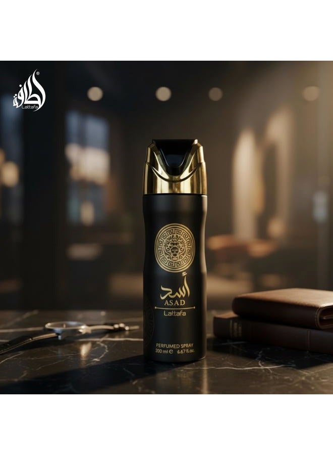 Lattafa Asad Men's Body Spray 200ml - Image 2