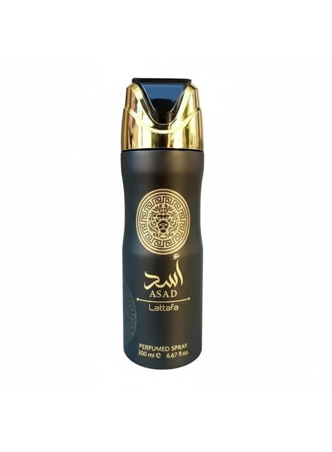 Lattafa Asad Men's Body Spray 200ml - Image 1