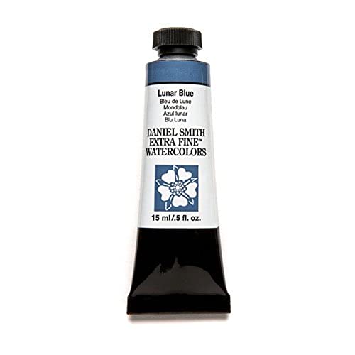 Daniel Smith Extra Fine Watercolor 15ml Paint Tube, Lunar Blue (284600183), 0.5 Fl Oz (Pack of 1) - Image 1