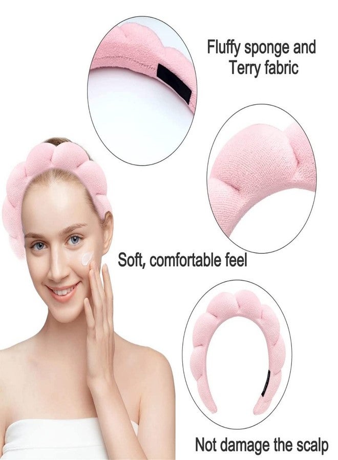 WFWJ Headband for Spa, Makeup Removal, Shower, and Skincare - Sponge Makeup Headband (Blue) - Image 4