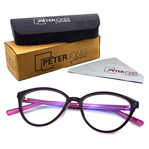 Peter Jones Cateye Blue Light Blocking Reading Glasses for Women | Computer Readers UV Protection lenses (AG128, SIZE MEDIUM) - Image 3