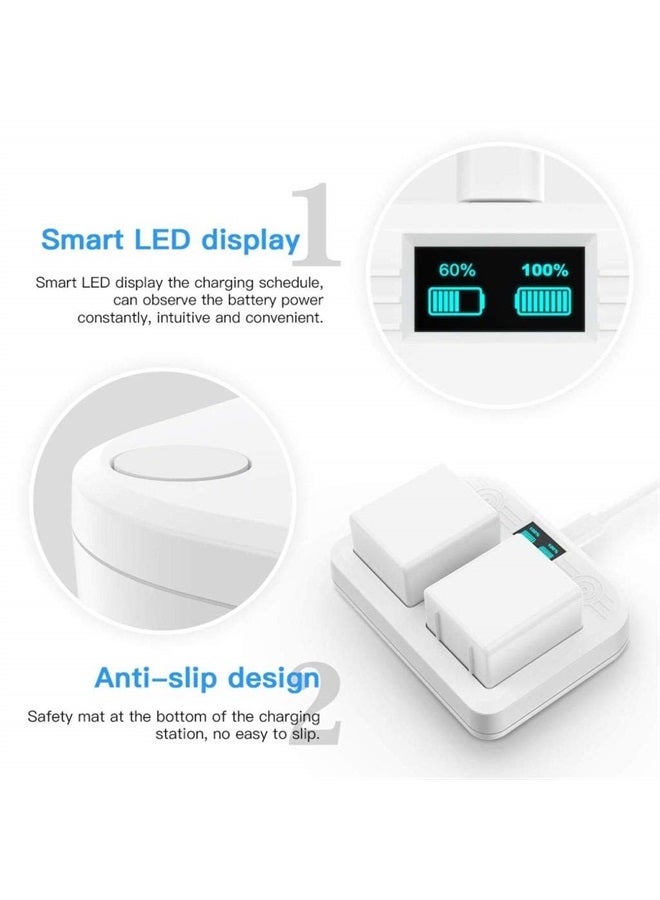 Battery Charger Station Compatible with Arlo Ultra/Ultra 2 Arlo Pro 3 and Pro 3 Pro 4 Floodlight Camera - Dual Charging Station (2 Ports)(LED Display) - Charger for Arlo Battery Only