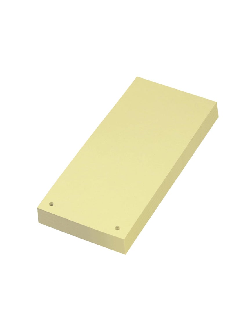 Terabyte Bristol Card Punched Dividers (Pack of 100) - 23x12.5x6.5 cm, 240gsm Paper, 2-Hole Punched, Horizontal, Organise A4 Documents -  YELLOW Colour  - Image 1