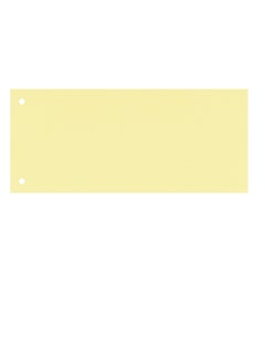 Terabyte Bristol Card Punched Dividers (Pack of 100) - 23x12.5x6.5 cm, 240gsm Paper, 2-Hole Punched, Horizontal, Organise A4 Documents -  YELLOW Colour  - Image 4