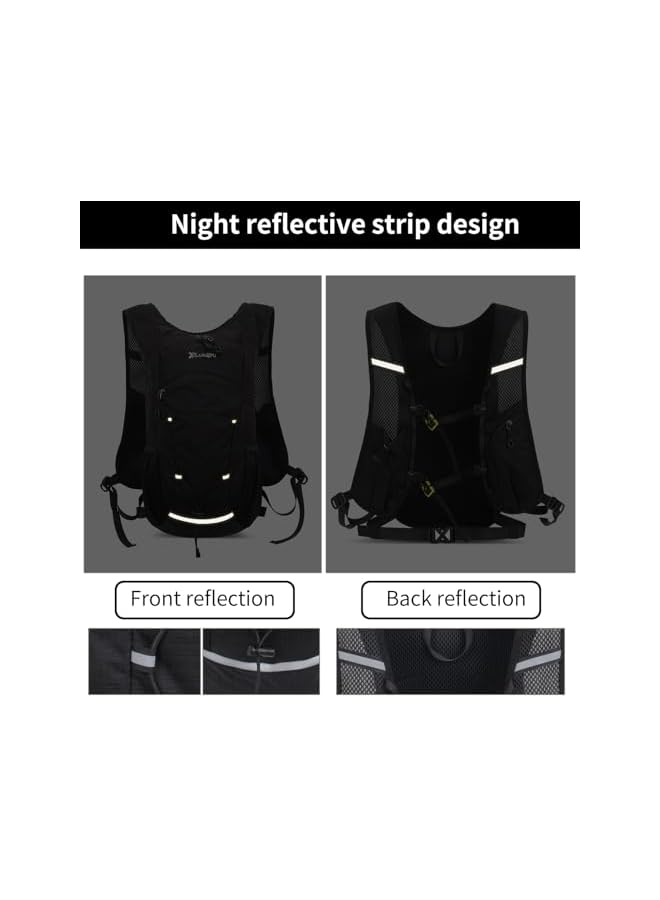 PROMASS حقيبة ظهر للمشي، حقائب سفر خفيفة الوزن ومقاومة للماء للرجال والنساء، حقيبة رياضية قابلة للتعبئة مع كيس ماء للمشي والتخييم - Image 2