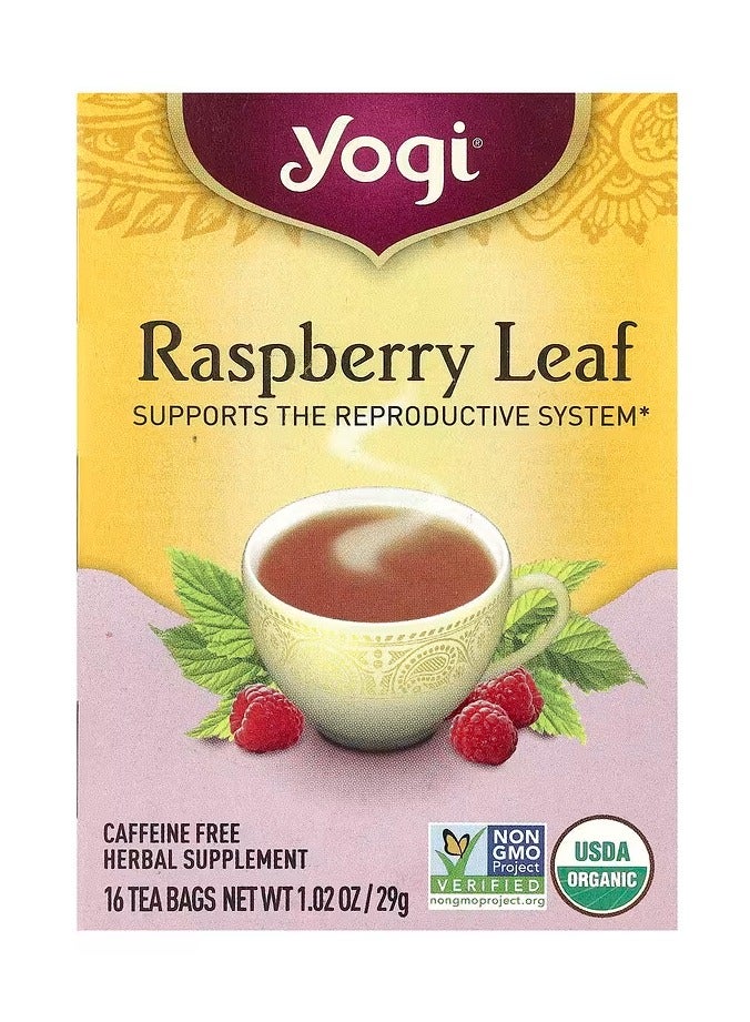 يوغي يوجي تي‏, شاي أوراق توت العليق للنساء، خالٍ من الكافيين، 16 كيس شاي، 1.02 أونصة (29 جم)