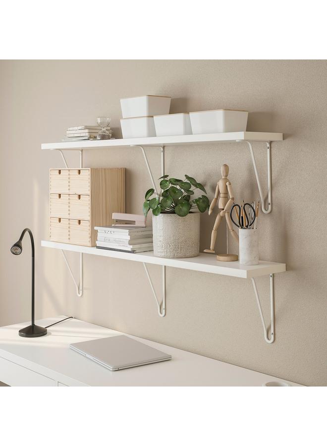 Green Tiger Wall Shelf, White/White, 120X20 Cm - Image 3