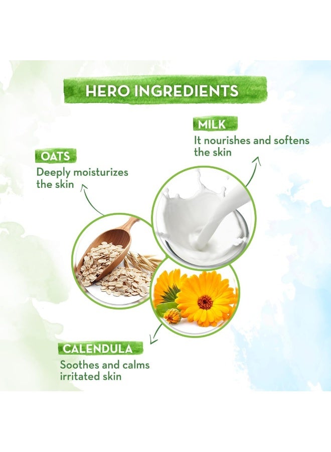 Mamaearth Milky Soft Head To Toe Wash With Oats, Milk, And Calendula For Babies - Image 5